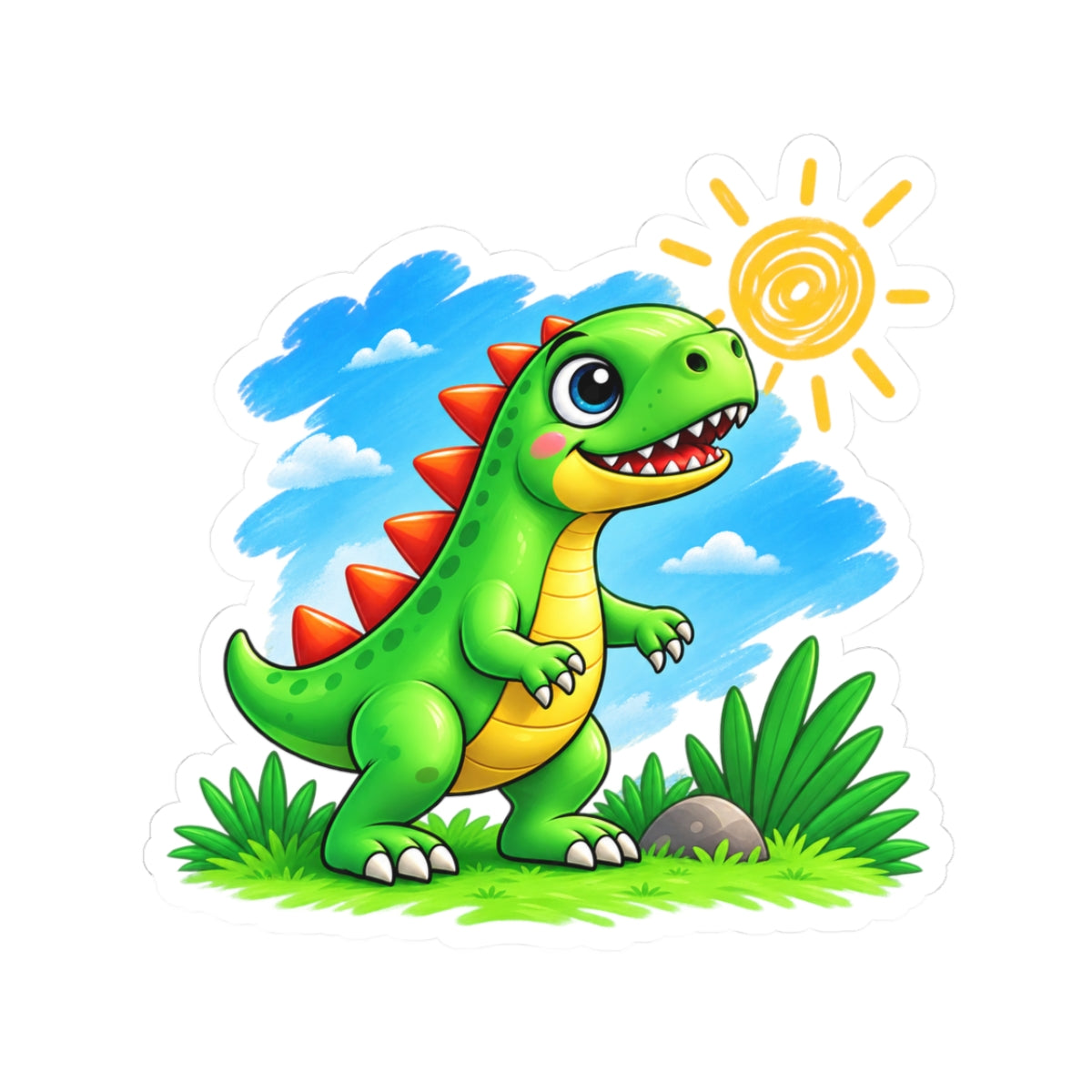 Custom artwork sticker example artwork